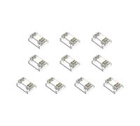 hogtnd 10 Pieces Solderless Cover Clips, 12mm 3 Pin LED Strip Connectors Replacement Solderless Cover Clips Easy Installation LED Strip Connectors