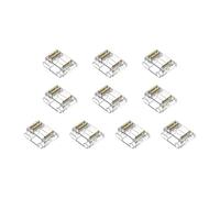 hogtnd 10 Pieces Solderless Cover Clips, 12mm 3 Pin LED Strip Connectors Replacement Solderless Cover Clips Easy Installation LED Strip Connectors