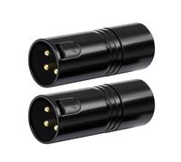 hogtnd 2 x 3 Pin DMX512 Terminators 120Ω with Gold Plated Contacts for Better Sound Performance Metal Termination
