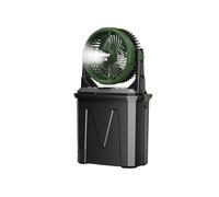 hogtnd 20000mAh Portable Misting Fan 120° Auto Oscillation 3 Nozzles Cooling for Camping Tent Poolside Outdoor Cooling Camping Fan with Type C