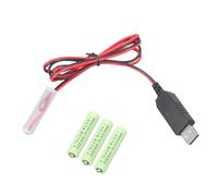 hogtnd 3A battery replacement USB cable converts 5V to 6V for devices that use 4x 3A, electronic toy decorations, USB false battery for toys