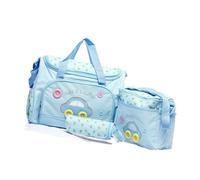 hogtnd 4pcs Baby Diaper Changing Bag Set Functional Baby Diaper Bag Set with Removable Changing Mat and Milk Large Capacity Mom
