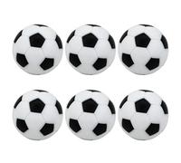 hogtnd 6PCS Black and White Foosball Balls 23mm Resin Materials | Standard Size Resin Foosball Balls for Table Soccer Replacement Parts, Gameplay for Foosball Machine Accessories