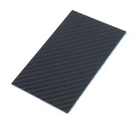 hogtnd 75 x 125mm Carbon Fibre Board, 3K Laminate Board, Twill Weave, 1/2/3mm Thickness, Glossy Finish, Lightweight