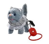 hogtnd Automatic Meowing Plush Toy That Walks for Toddler Comfort Learning Electric Walking Cats Toy