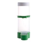 hogtnd Bird Water Feeder Automatic Waterer Food Dispenser for Parakeet Lovebird Cage Accessories Capacity 5oz Bird Feeders for the Garden with Stand