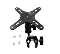 hogtnd Camera Stand Monitor Bracket Round Post Clamp with Detachable | Flexible Viewing for Streaming Carts, Work Benches