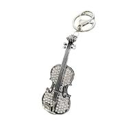 hogtnd Delicate Alloy Violin Keychain for Her Gift Giving | Addition for Music Fan, Ideal for Keys or Bags, Crafted From Sturdy Metal, Portable and Fashionable Accessory