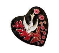 hogtnd Delicate Heart Shape Metal Drops Rings Diamonds Elegant Finger Jewelry Stylish Adjustable Present for Women Love Heart Stone
