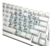 hogtnd Ergonomic Butterfly Keycaps with 21 Keys, Mechanical Keyboard Keycaps for Keyboard, Gaming Accessories, Collection, Gift, Gradation Theme Keyboards, Keycaps Set