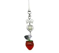 hogtnd Fashion Phone Pendant with Bowknot Strawberry Decorative Pendant Star Bag Charm Heart Cell Phone Jewelry for Fashion Outfits Cute, Einheitsgröße, As described, As described