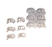 hogtnd Food Grade Silicone Mould with 6 Bus Design Home Decorations, Decorative Bus Mold