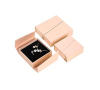 hogtnd Friendly Jewelry Organiser with Double Flipped Lid Closure Earring Necklace Rings Storage Case Double Jewelry Box