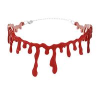 hogtnd Halloween Blood Necklace, Fake Blood for Vampire Party