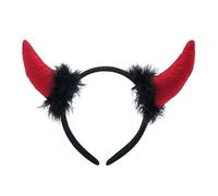 hogtnd Halloween Horns Headband Glitter Devils, nonwoven bl, H