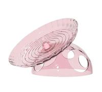 hogtnd Hamster Practice Wheel with Flying Saucers and Hiding Places, Quiet Turning Hamster Balance Wheel for Small Pets, Quiet Exercise with Flying Saucers