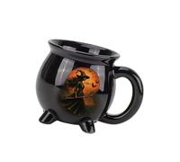 hogtnd Horror Cauldron Shape Drinking Mug Halloween Party, A, B