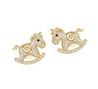 hogtnd Horse Design Headphones Diamond Buckle Clip On Ear Hook Accessory for FreeClip 1 2 Headphones Decoration