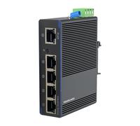 hogtnd Industrial 5-Port Gigabit Network Switcher with Metal Housing, DIN, Perfect for Data-intensive Environments, Mountable on DIN Rail