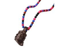 hogtnd Modern Acrylic Necklace with Christ Portrait Pendant for Men, Bold Hip Hop Charm, Religious Jewellery, Gift, Religious Hip Hop Jewellery, m, As described, As described