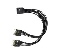 hogtnd Motherboard Splitter Cable Switcher Adapter for Power Reset Extension Cable 9 Pin Female to 2 Port Male Switcher Housing Splitter