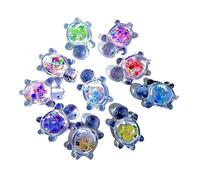 hogtnd Set of 10 Multifunctional Plastic Pendants for Jewellery Making, Tortoise Shape Keychains, Suitable for Easy to Wear Plastic Shell Charms, one size, As described