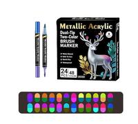 hogtnd Sided Watercolor Markers Soft Brush for Art and Craft Projects Painting Markers Art Pens Watercolor Pens