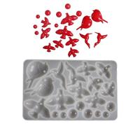 hogtnd Silicone Pigeon Pendant Mold Set with Multiple Bird Shapes for Epoxy Resin Jewelry Making and Creative Projects Pigeon and Bird Jewelry Making Mold