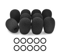 hogtnd Universally Mic Foam Filter Soft Replacement Windscreen Block Background Noise During Gaming for Aviation X A10 / 20/30 Sponge Ear Pad