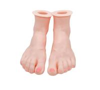 hogtnd Versatile Silicone Hand and Foot Model, Realistic Silicone Hand Model with Flexible Joints for Displaying Accessories and Props on the Booth, one size, As described