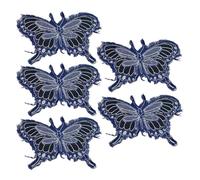 hogtnd Washable Butterfly Embroidery Patches for Accessories and Fabric Stickers for Textile Revision