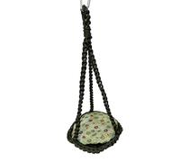 hogtnd Woven Soft Bed Hideout, Soft Rocking Toy for Small Animals, Mouse Bed, Hamster, Rabbit, Hideout, Cage, Hanging, Washable Felt Tent