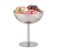 Hogvinnatil 4 Pieces Ice Cups Stainless Steel Ice Glass Metal Wine Glass Glasses Foot For Elegant Serving Ice Cream Puddings Perfect Other Delights Dessert