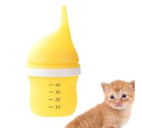 Hogvinnatil Baby Cat Milk Bottle, Pet Nursing Bottle, 40ml Puppy Bottle, Pet Feed, Portable Reusable Nipple Pet Feeder, Silicone Milk Bottle for
