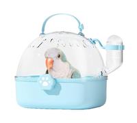 Hogvinnatil Bird Carrier Travel Cage, Small Pet Carrier Case, Panorama Transparent View Water Bottle for Outdoor Transport Wild