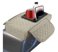 Hogvinnatil Car Centre Console Cover, Car Console Cover - Arm Tube Cover Leather Cup - Storage Organiser ARM Rest - Cover Protector, Mobile Phone Holder, Car Console Accessories