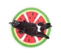 Hogvinnatil Cat Cooling Mat, Cooling Mat for Cats - Round Water Pad for Inner Pulp, Foldable, Leak-Proof Round Dog and Cat Cooling Mat with Fruit Pattern