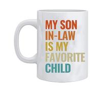 Hogvinnatil Ceramic Coffee Mugs, My Son Is My Favourite Child Mug, Family Humour Mug, Mug, My Son in Law, My Favourite Child, Ceramic Mugs for Mother in Law