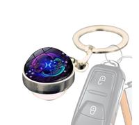 Hogvinnatil Constellation Key Chains, Horoscope Key Chains, Fashion Constellation Backpack Accessory, Luminous in the Dark Pendant, Key Chain Decorations for School Bags, Fish, Siehe Beschreibung