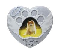 Hogvinnatil Dog Memorial for Loss of Dog, Dog Memorial, Love Heart-Shaped Loss of the Dog Memorial - Resin Memory Stone, Grave Marker Mourning for the Garden Outdoor