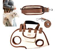 Hogvinnatil Dog Travel Bag, Shoulder Strap for Small Dogs up to 8 kg, Portable Breathable Dog Bag for Travelling on the Go Puppies Small Animals