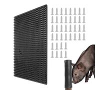 Hogvinnatil Livestock Brush for Scratching the Post, Horse Scratching After the Pad, Itching Mat for Farm Animals, Goat Care Brushes, Itching Relief Soft Touch Mat for Farm Animals