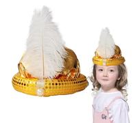 Hogvinnatil Mens Sultan Head Wrap Sultan Head Wrap Gorgeous Sequin and Pearl Design for Props Accessories