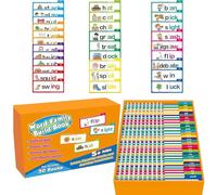 Hogvinnatil Phonics Flash Cards, Reading Flash Cards | Reading Games FlashCard | Reading and Rhyming Sheets of Vocabulary Word Families Flash Card Education for Ages 4 to 8 Years