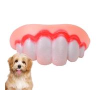 Hogvinnatil Rabbit Teeth for Dogs False Braces for Dogs Dog Toy Teeth Halloween Costume Decorative Accessories Creative Humorous Durable Tear-Resistant