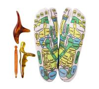 Hogvinnatil Reflexology Socks with Tools, Reflex Zone Socks - Acuppoint Socks with 3 Massage Tools, 2 Pairs of Reflexology Foot Socks for Beginners, Men and Women, for Home Use