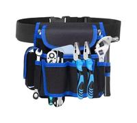 Hogvinnatil Tool Belt with Tool Bag - Adjustable Oxford Work Belt, Multifunctional Storage Bag with Pockets for Garden, Carpentry, Roofers, Electricians, Sanitary Frame Construction