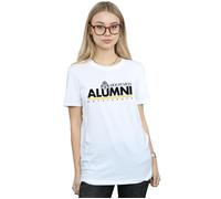 Hogwarts Alumni Hufflepuff Cotton Boyfriend T-Shirt Harry Potter White XXL