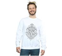 Hogwarts Draco Dormiens Crest Sweatshirt Harry Potter White XXXL