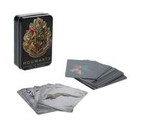 Harry Potter Hogwarts House Playing Cards in a Tin - Officially Licensed Wizarding World Merchandise, Card Game Featuring Hufflepuff, Ravenclaw, Gryffindor and Slytherin, 54 Cards| Paladone